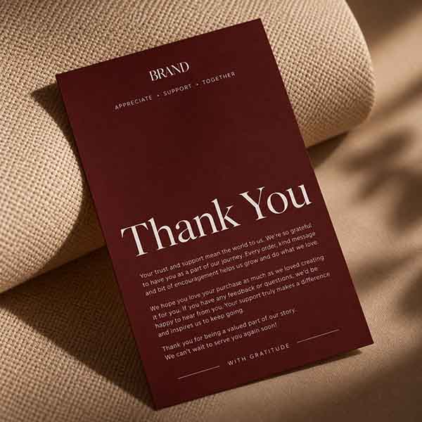 Thank you card printing in UAE-image