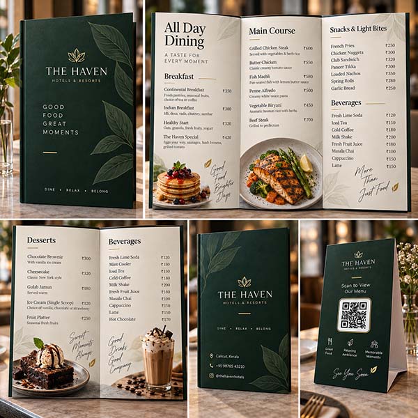 Menu card printing in UAE-image