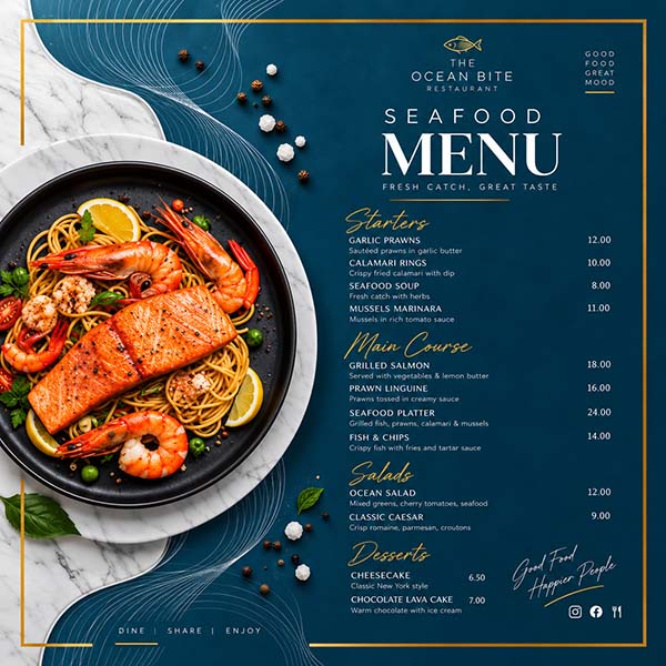 Menu card printing in UAE-image