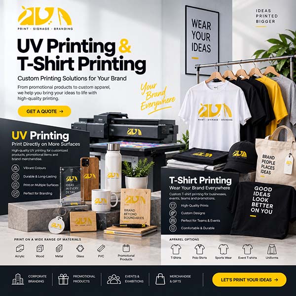 Custom UV-printing&T-shirt printing in UAE-image
