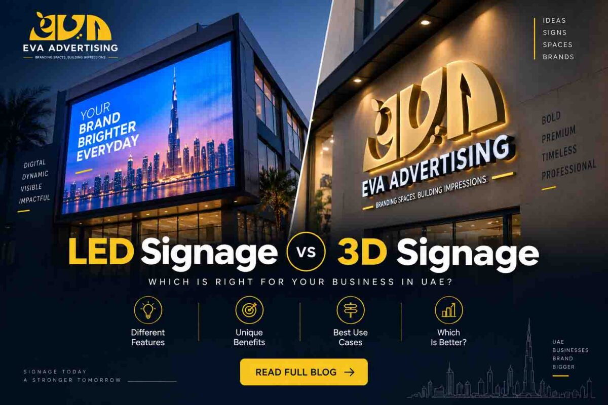 LED signage vs 3D signage in UAE-image