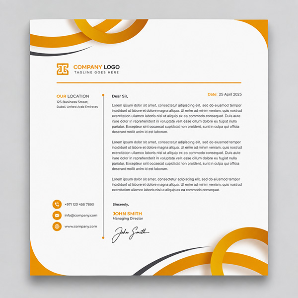 Letterhead printing in UAE-image