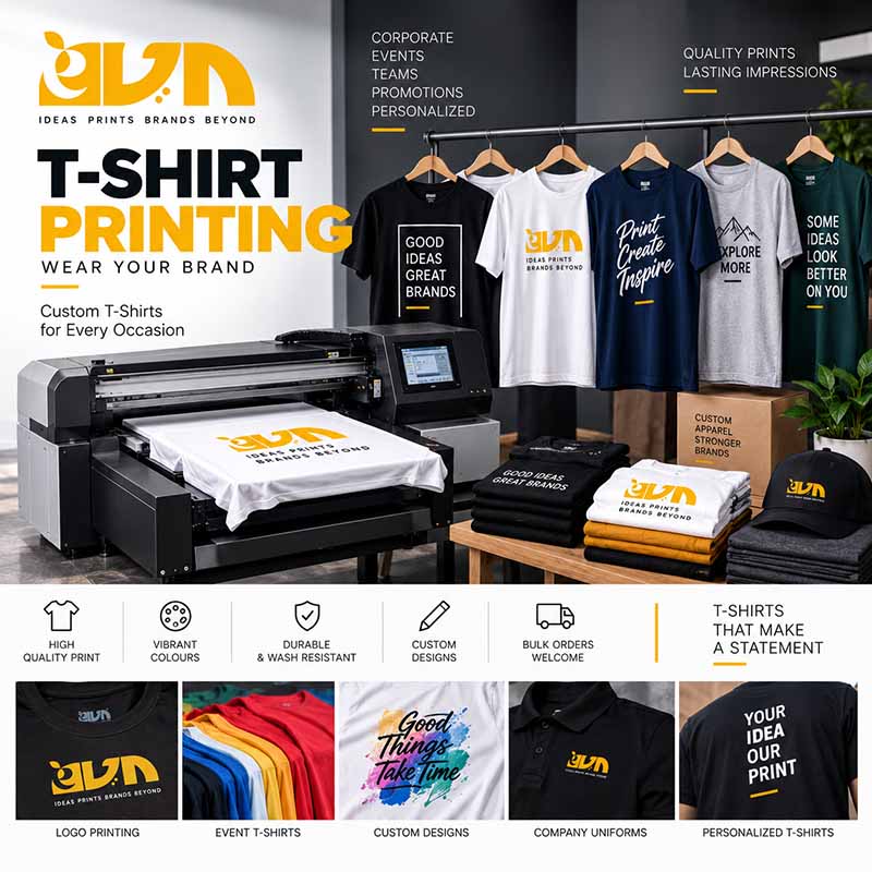 Custom T-shirt printing in UAE