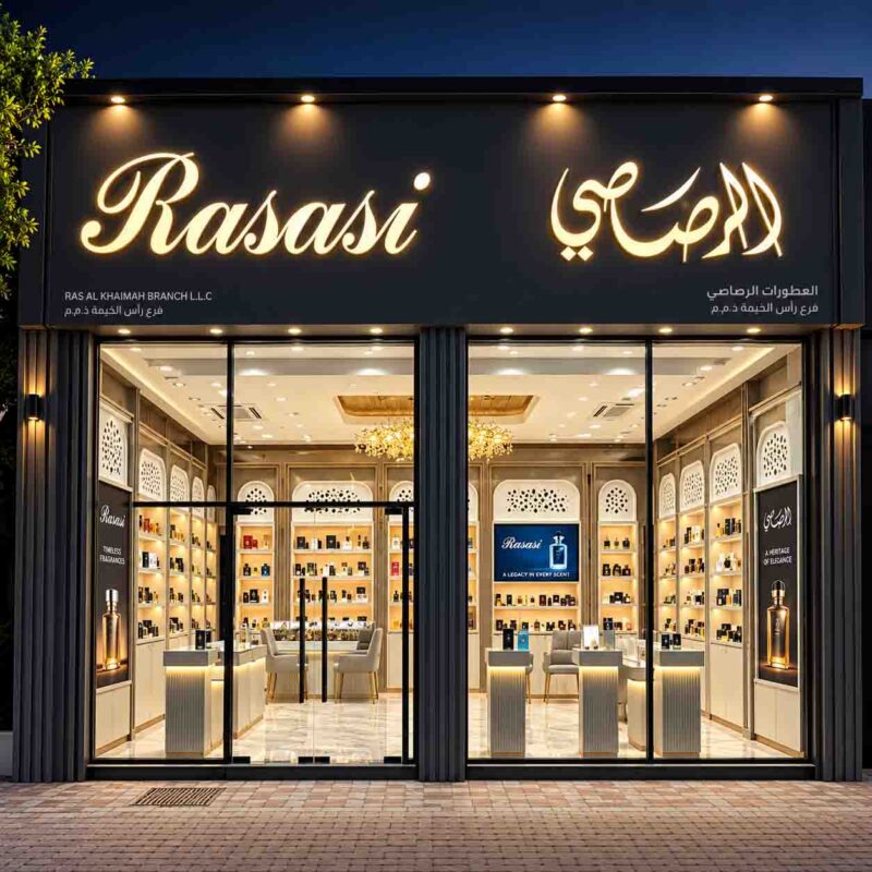 3D illuminated storefront signage for The Organic Way by EVA Advertising UAE-image